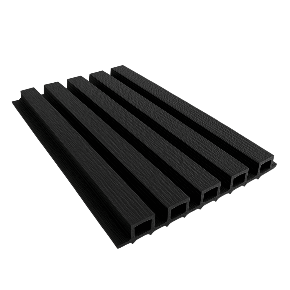 Lambrín Coextruido Cinque A66 Jet Black Cepillado (caja 4 piezas)