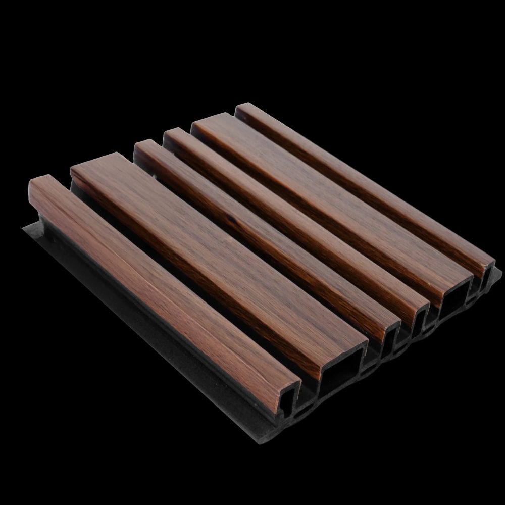 Panel Lambrín Laminado Asimétrico A46 Parota Black (caja 14 piezas)