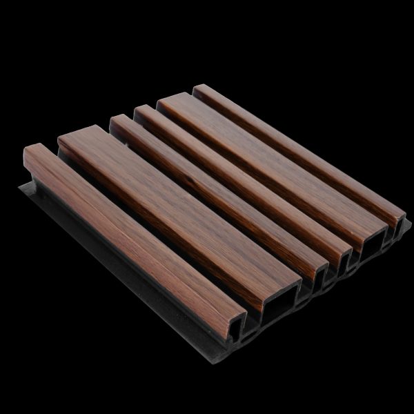 Panel Lambrín Laminado Asimétrico A46 Parota Black (caja 14 piezas)